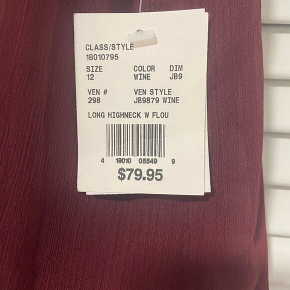 ✨ Girls Burgundy Maxi Dress – Size 12 ✨ - Picture 2 of 4